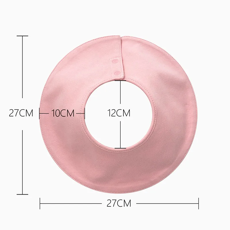 

Baby 360-degree Rotating Saliva Towel Infant Pure Cotton Comfortable Rice Pocket Toddler Solid Color Water Absorption Bib