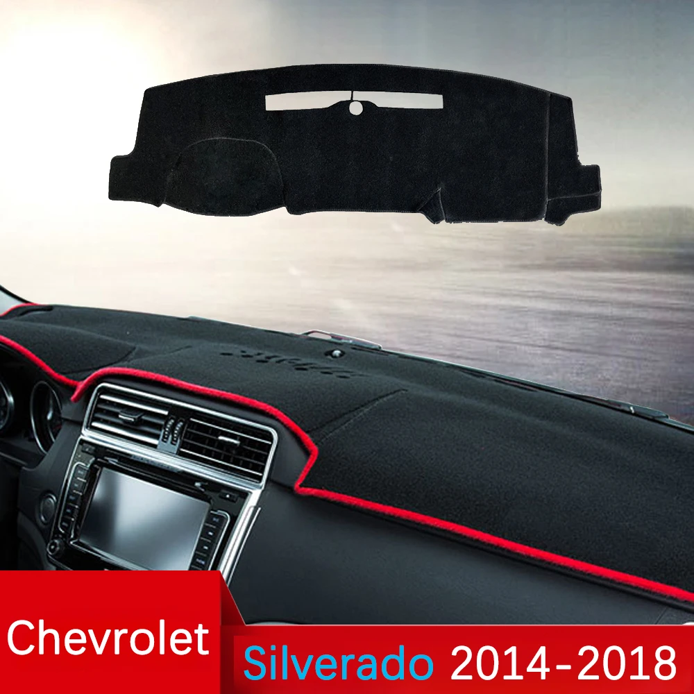 

Dashboard Cover Car Dash Board Mat Carpet Pad for Chevrolet Silverado 1500 2500 3500 GMC Sierra 2014~2018 Sunshade Accessories
