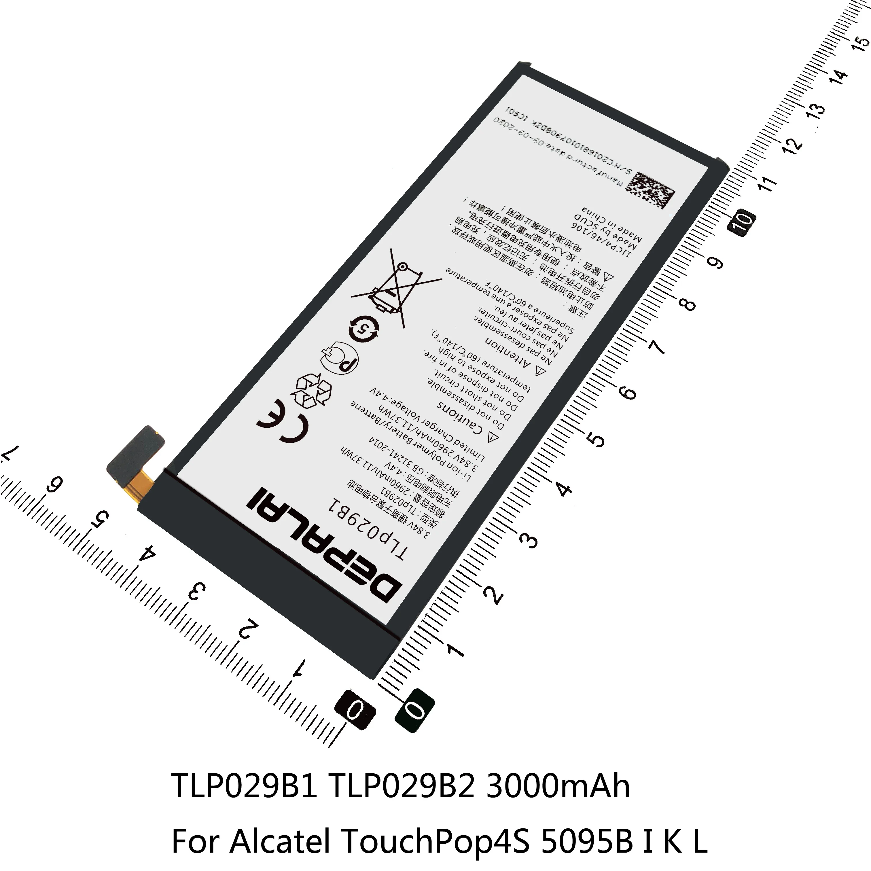 Аккумулятор TLP029B1 TLP029C1 TLP029D1 TLP029A1 TLP029A2-S для Alcatel TCL Touch Pop 4S 5095B A30 OT-5049S V760 Y660 idol 3 OT-6045F |