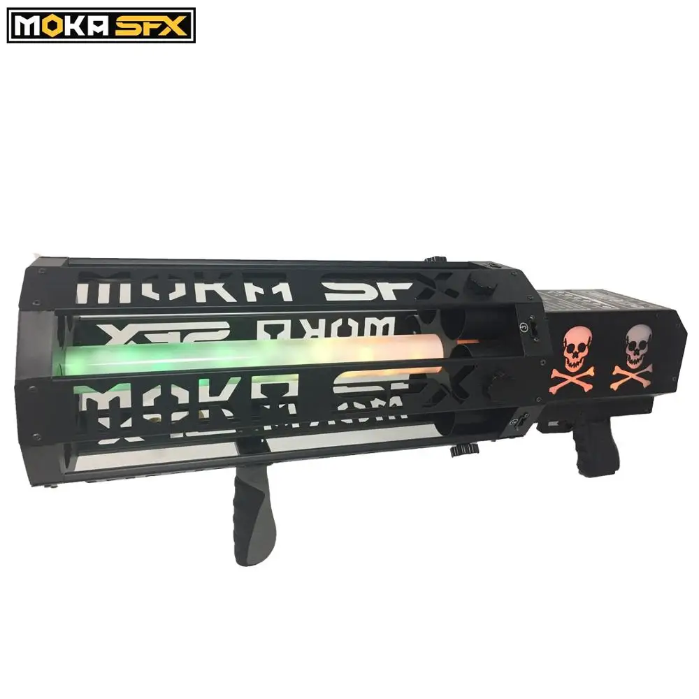 Конфетти-машина для вечерние 6 головок светодиодное оружие конфетти ручная пушка