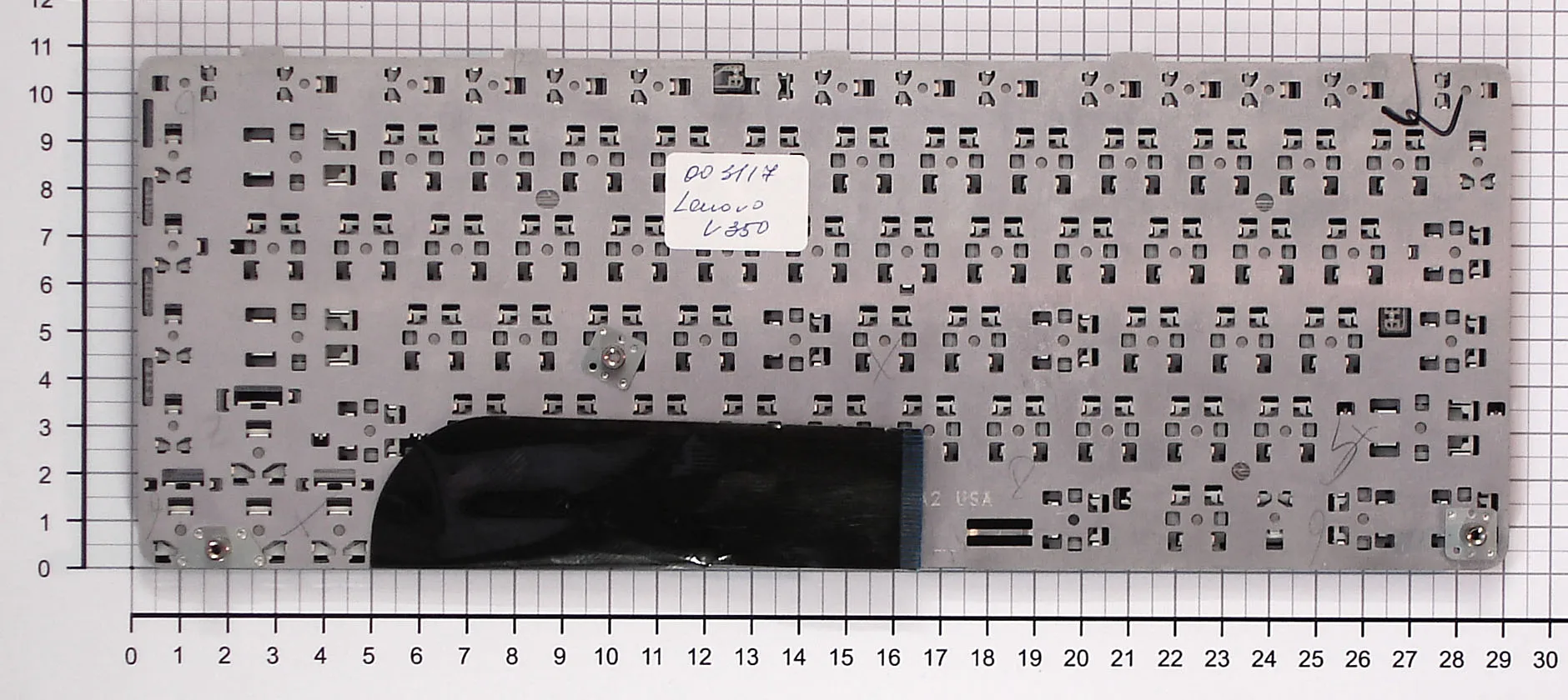 Keyboard for Lenovo IdeaPad u350 y650 series Russian Black (25-008795 25-008103 n2s-ru) | Replacement Keyboards