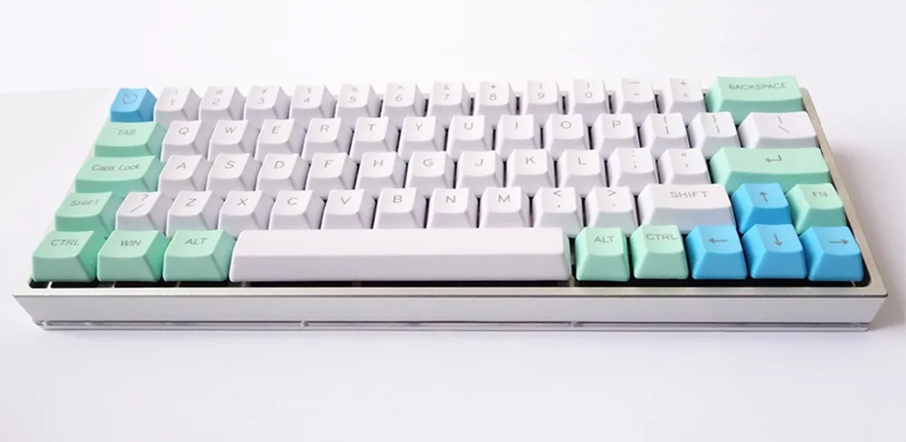 GH60 клавиатура DIY анодированный алюминиевый чехол боковой блеск через корпус тяжелый чехол QMK программа для 60% механическая клавиатура