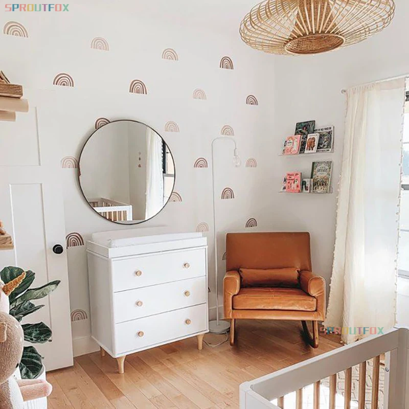 Радужные наклейки на стену украшение для детской комнаты девочек | Дом и сад