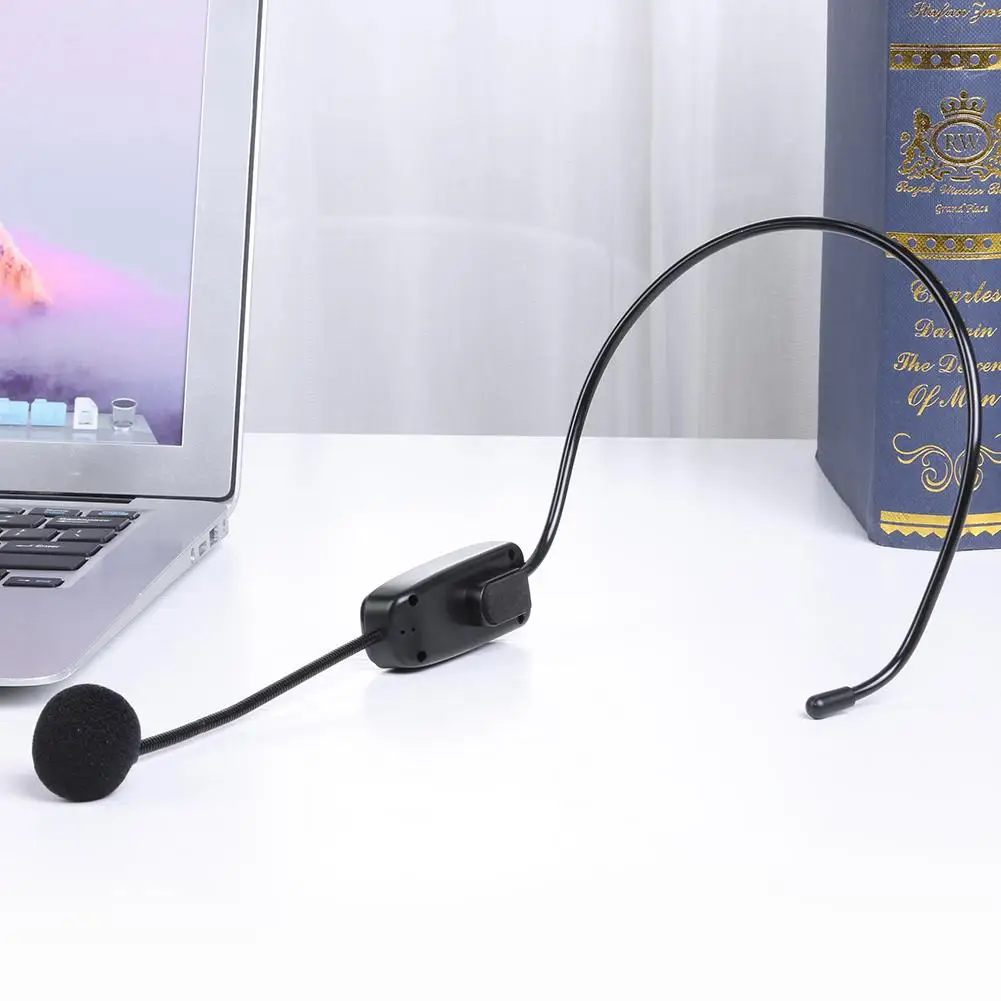 

UHF Headset Wireless Microphone with Receiver for Teaching Voice Amplifier