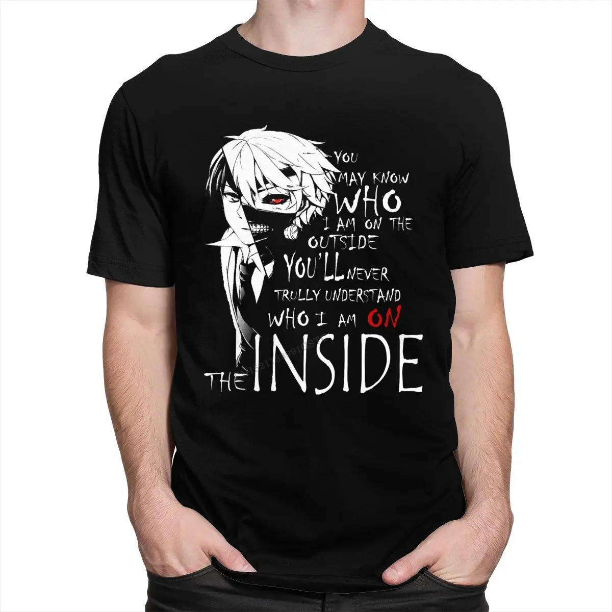 Мужские хлопковые футболки Харадзюку С Токийский Гуль с японским мангой аниме