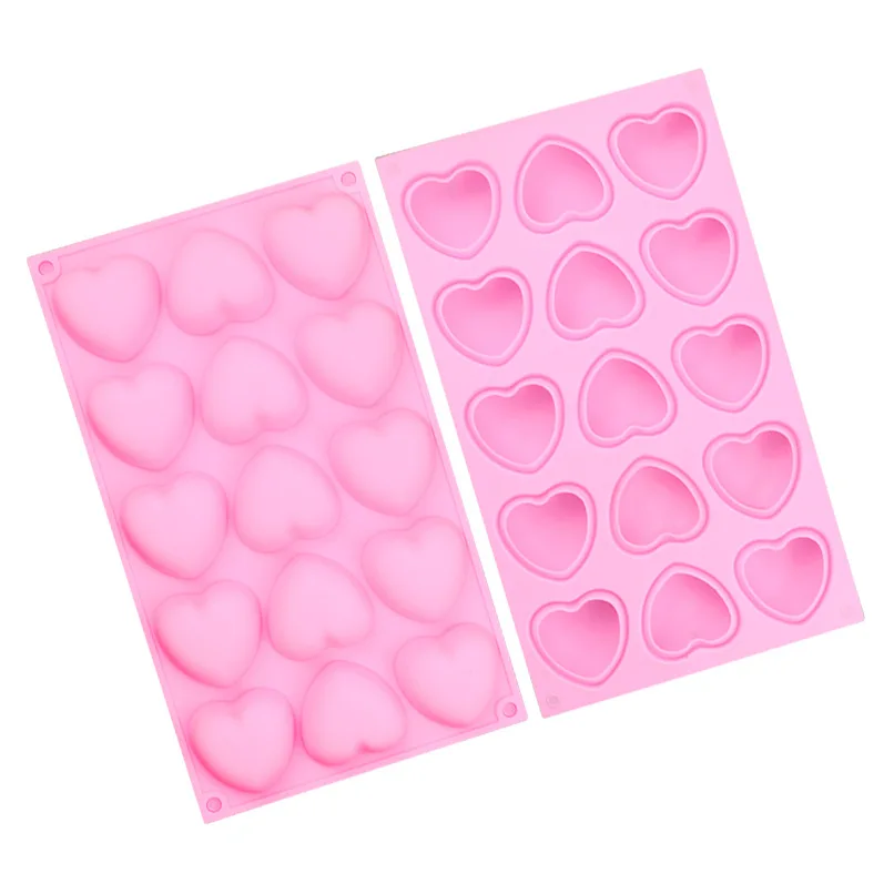 15 полости любовь силиконовая форма для пирога мусса торта и печенья льда