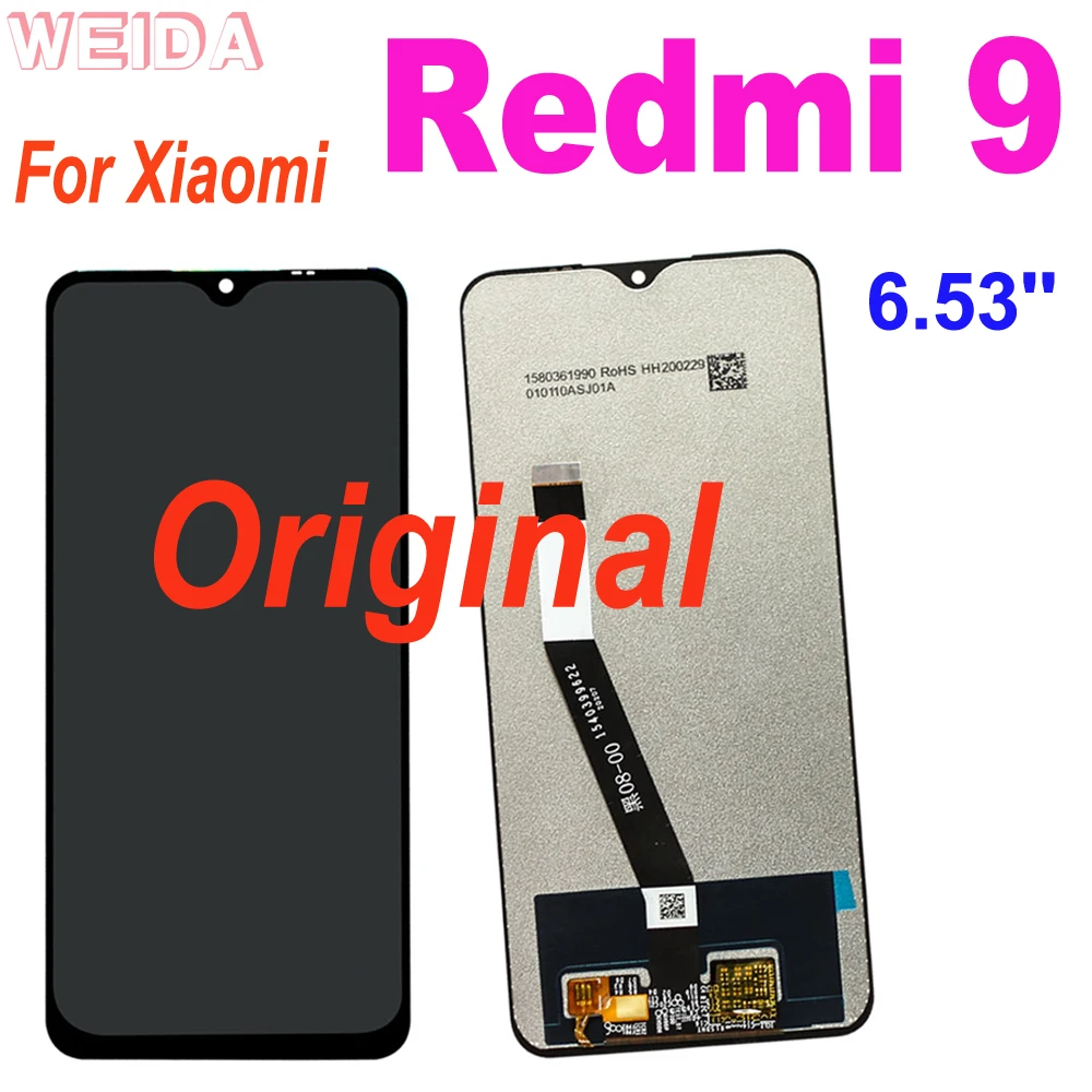 

Original 6.53'' LCD Replacement With Frame For Xiaomi Redmi 9 LCD Display Touch Screen Digitizer Assembly For Redmi9 LCD Display