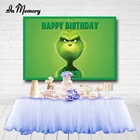 Фотофоны InMemory Green Grinch для фотосъемки на Рождество День рождения