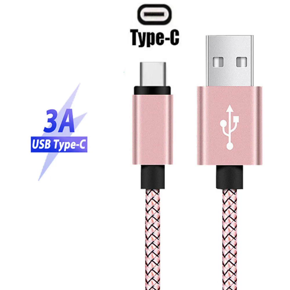 XXZF кабель длиной 1 м/2 м USB 3A Type C для Xiaomi Mi5 Mi 6 X Mi5s Mi8 Huawei P9 P10 P20 Lite Honor 10 быстрое
