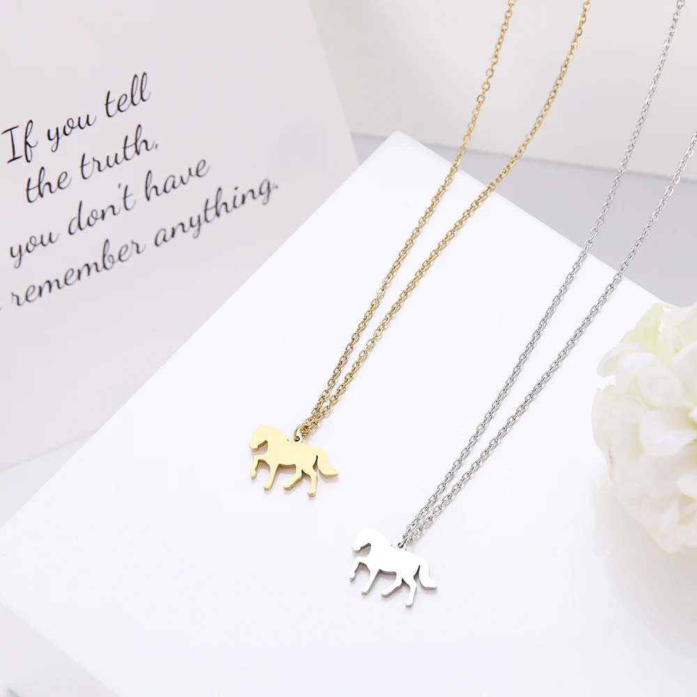 Ожерелье DOTIFI из нержавеющей стали с подвеской в виде лошади