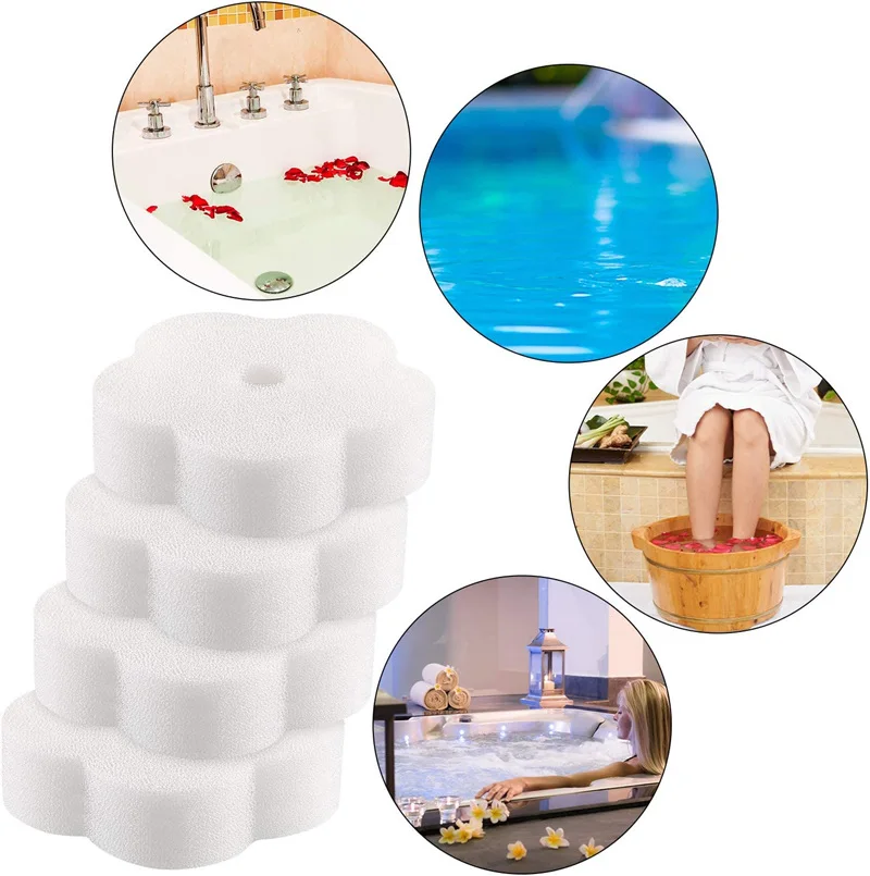 10 шт. белые плавающие губки для спа-салона | Дом и сад