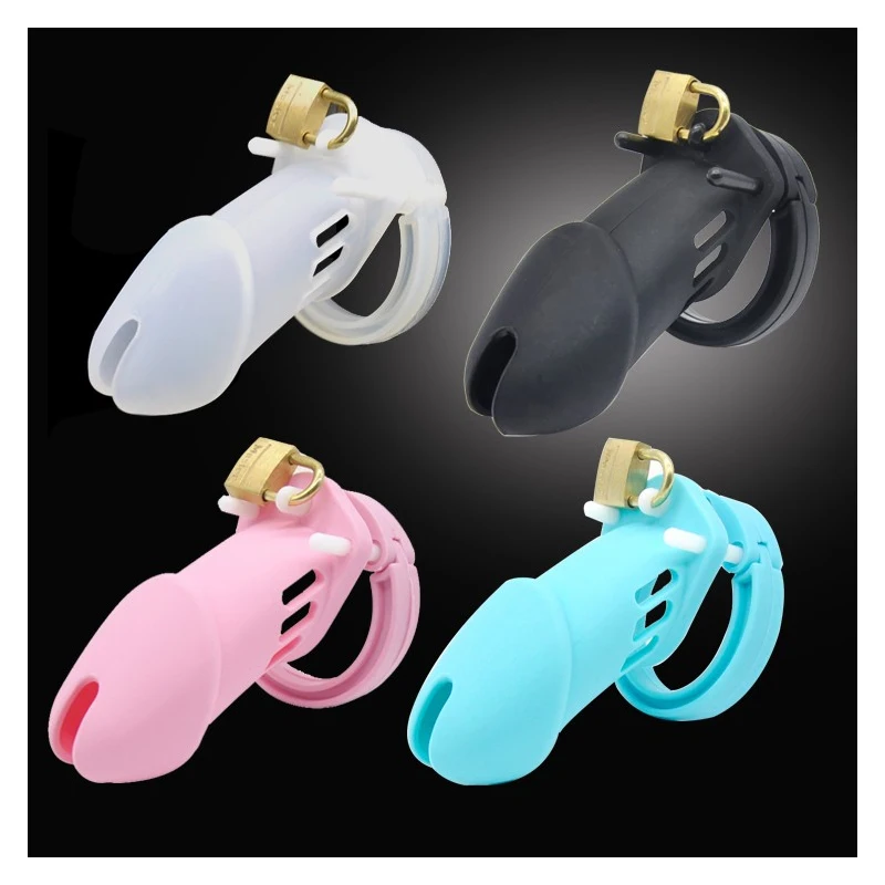 5 колец пластиковая Блокировка эрекции мягкая клетка для пениса Мужской Пояс