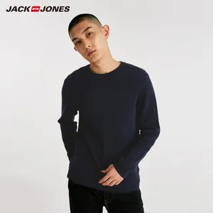 JackJones осень мужской 3D вязанный полосатый Повседневный свитер Топ 218324532