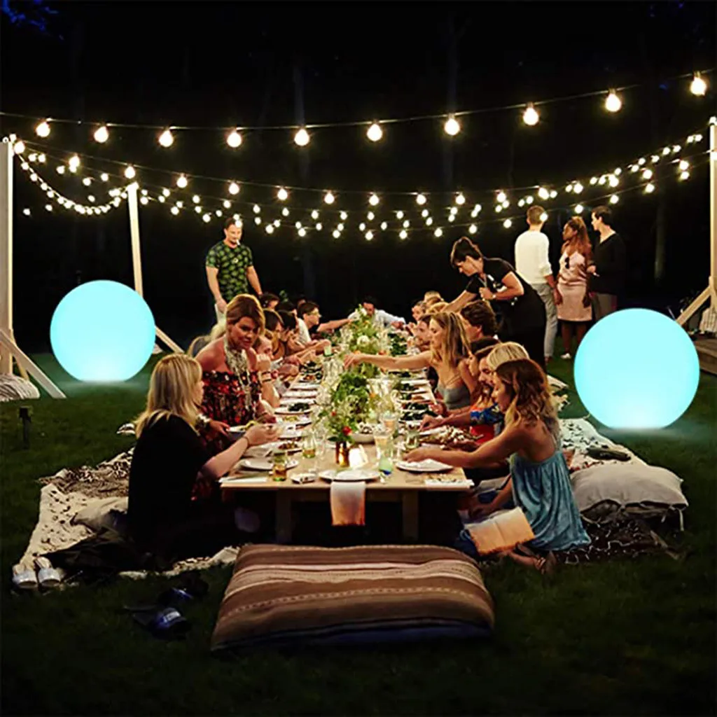 

LED Luminous Inflatable Ball Light Color Changing Pool Ball Light 16 Inch LED Glow Beach Ball Toy With 16 Colors Changing #T3