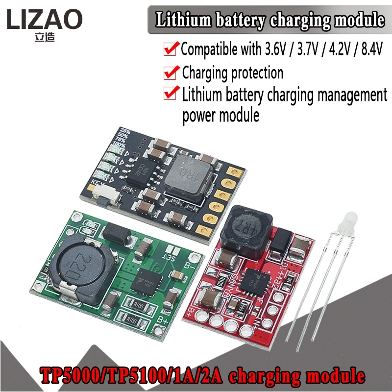 Плата заряда аккумулятора li-ion и LiFePO₄ - модуль TP5000 (контроллер заряда) -