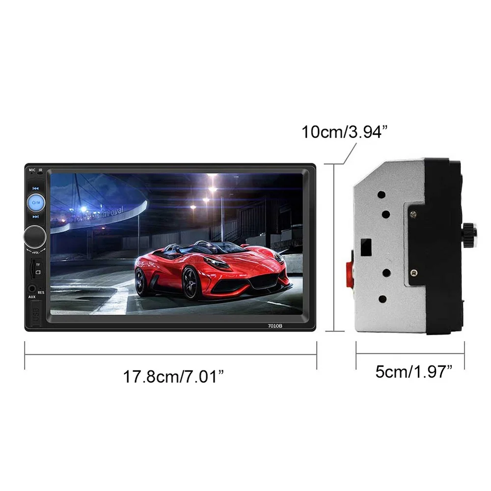 7010B 7 дюймов двойной слиток HD Android iPhone подключенный автомобильный MP5 плеер Bluetooth