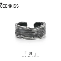 qeenkiss rg6661 jewelry%c2%a0wholesale fashion%c2%a0single%c2%a0male%c2%a0man%c2%a0birthday%c2%a0wedding gift retro irregular 925 sterling silver open ring