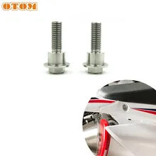 OTOM New Motorcycle Rear Seat Bolt Stainless Steel Fender Screw M8*33.8 Cushion Lock Nut Caps For HONDA CRF 250R 250RX 250X 450X