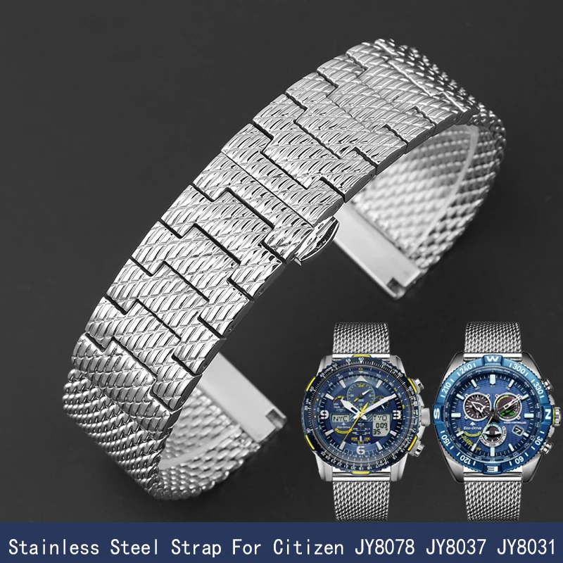 

22MM 23MM High Quality Milan Mesh Stainless Steel Bracelet For Citizen JY8078 JY8037 JY8031 Watch strap mens luxury