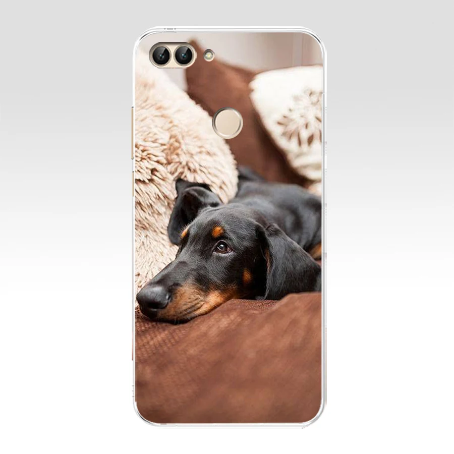 46SD милый подарок такса собака добермана Мягкий Силиконовый ТПУ чехол для