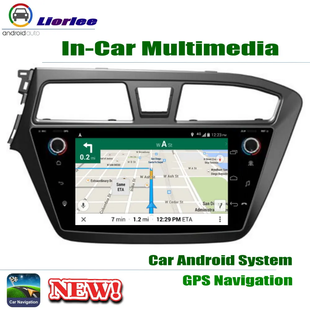 9&quot HD 1080P IPS LCD Screen Android 8 Core For Hyundai i20 2013-2017 Car Radio BT 3G/4G WIFI AUX USB GPS Navi Multimedia | Автомобили и