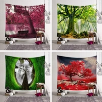 wall hanging nature tapestry beautiful forest printed tapestry woven landscape fabric wall hanging carpet 200x150cmlarge