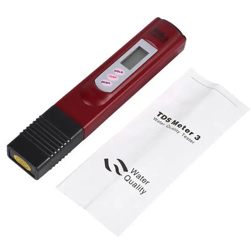 Water Quality Tester Digital LCD Testing PenTDS Meter 0-9990 PPM TempMeasuringPortableDetection Pen | Инструменты