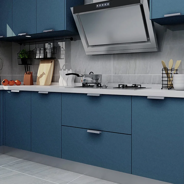 

Furniture Waterproof Stickers Modern Art Nordic Cupboard Retro Stickers Vintage Solid Color Meuble Cuisine Decoration