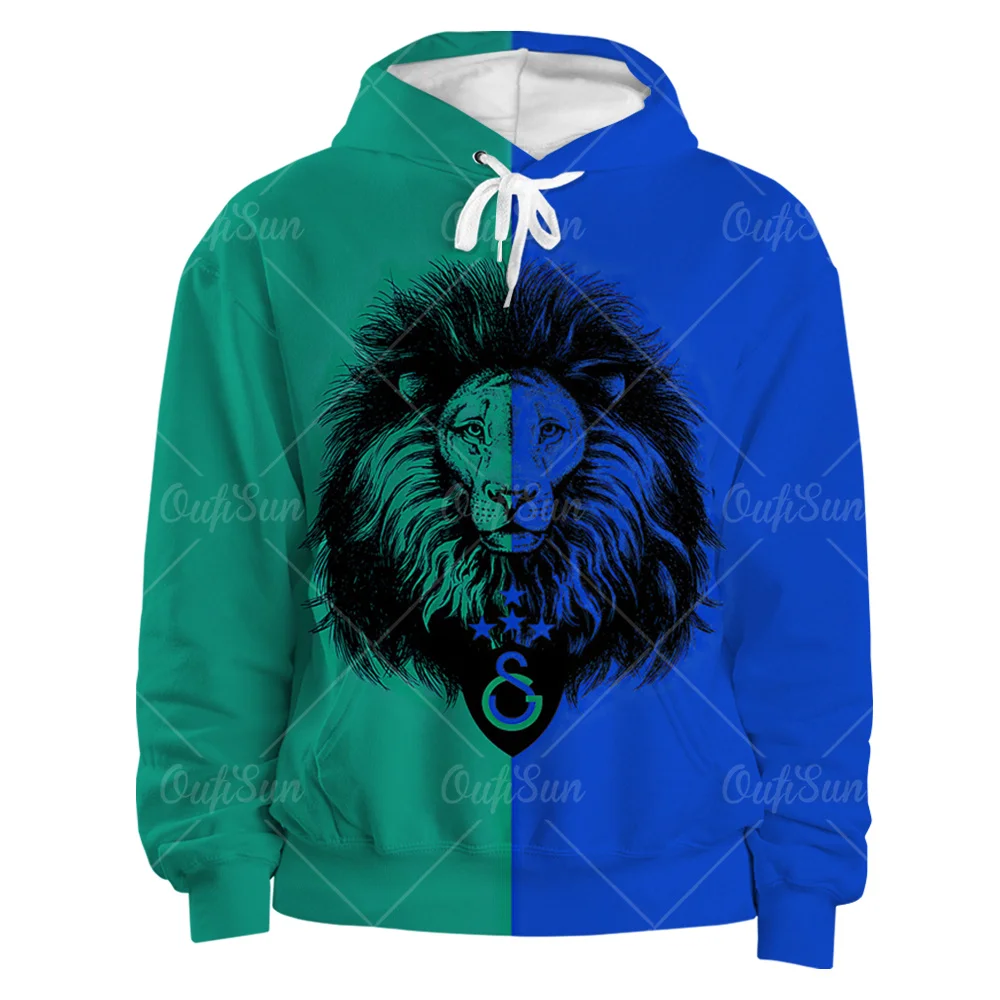 

King of The Forest Lion Print 3D Hoodie Men Women Oversized Street Rock Hip Hop Clothes Spring And Autumn Sweatshirts Unisex 4XL