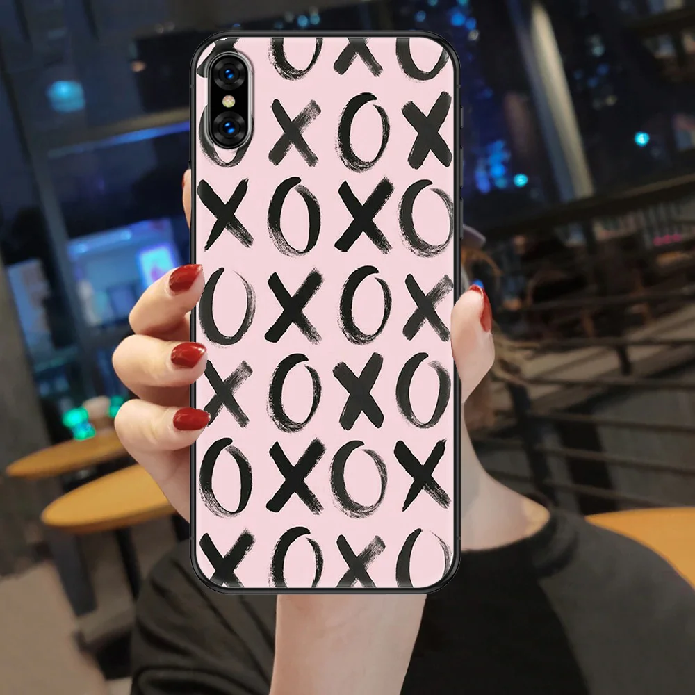 Чехол для телефона iphone 5 5s se 2 6 6s 7 8 12 mini plus X XS XR 11 PRO MAX черный силиконовый чехол из
