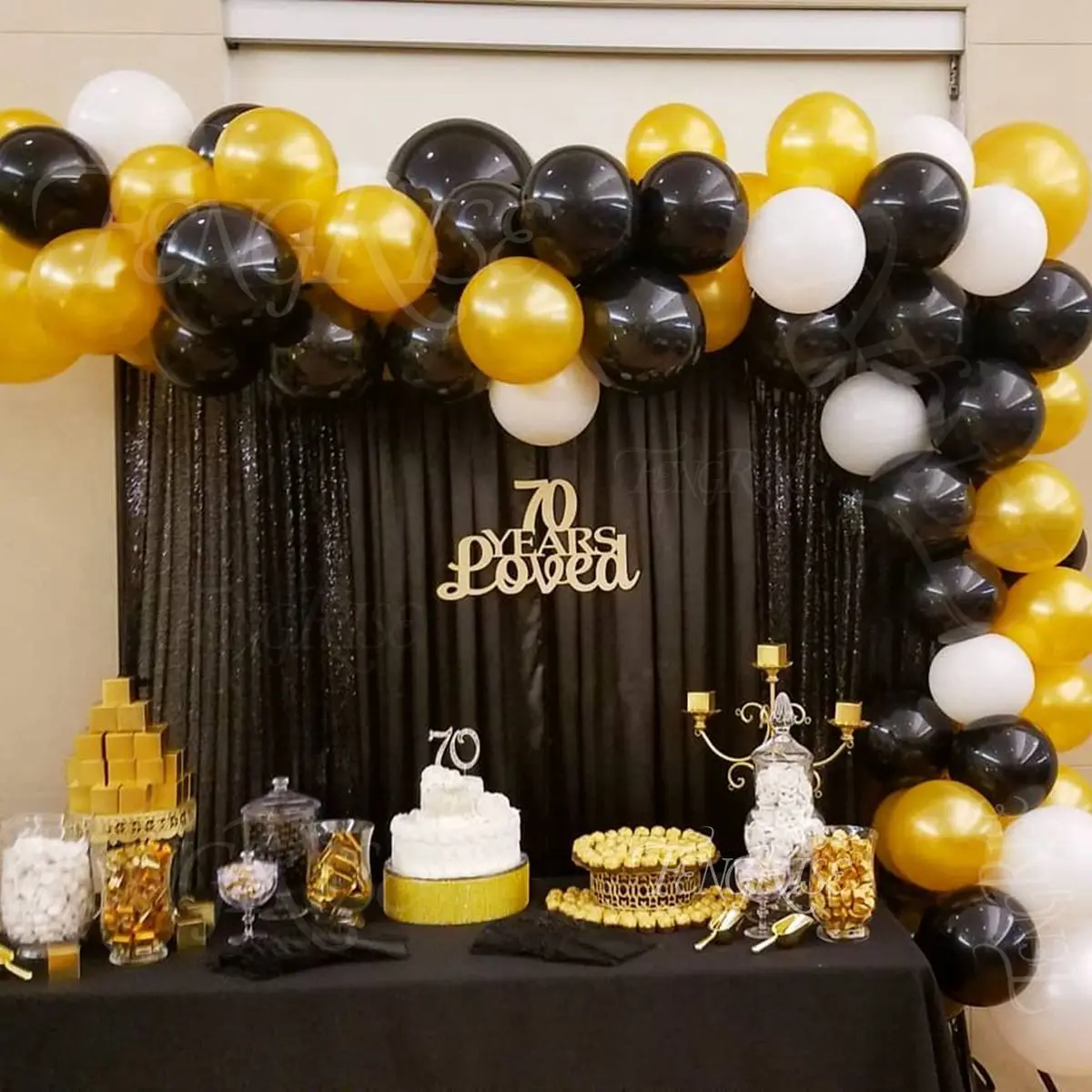 

121pcs Balloon Garland Arch Kit Chrome Gold Black Balloons Latex Globos Wedding Hawaiian Party Birthday Balloons Decorations