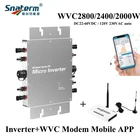 2800W2400W2KW1600W1400W солнечных микро-сетки галстук инвертора Мощность инвертор Вход DC22V-60V для AC110V220V с помощью мобильного приложения для мониторинга