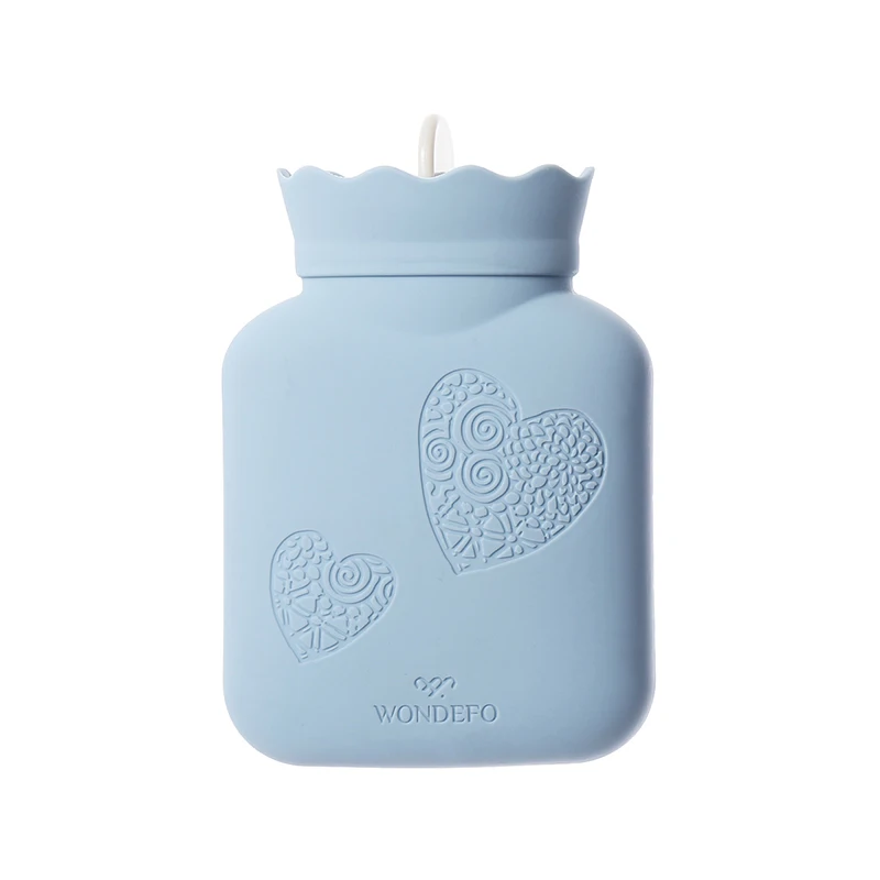 Blue Size S Xiaomi Jordan&Judy, милая ручная теплая грелка, мини горячие портативные бутылки для воды, мини грелка для рук, карман для девочек, подарок для друга - Color: Blue Size S