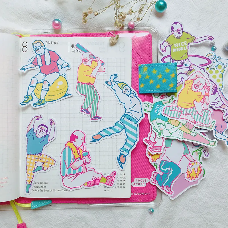 

Наклейка-ежедневник на мобильный компьютер, для запечатывания подарков, INS Uncle Yoga наклейка, сделай сам, скрапбукинг