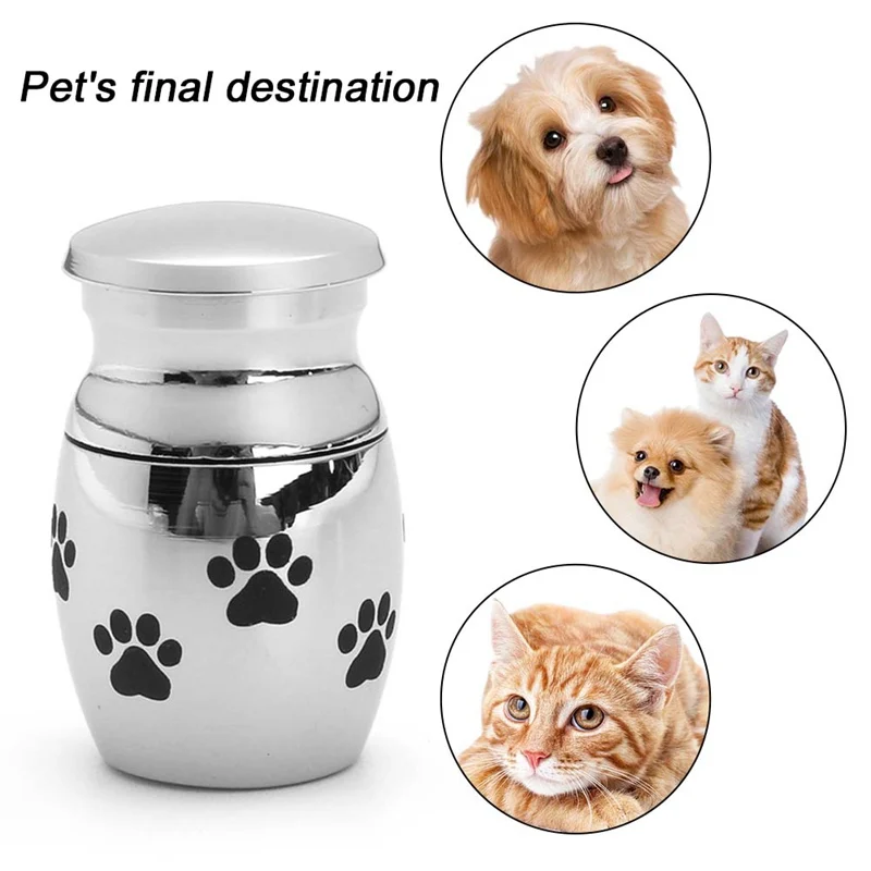 Лапа печать держать собака/кошка пепел урна шкатулка-&quotвсегда в моем сердце&quot