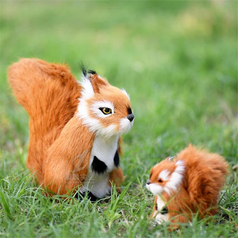 

Simulation Animal Display Model Squirrel Plush Toys Stuffed Animals Photographic Props Home Decor Christmas Birthday Gifts