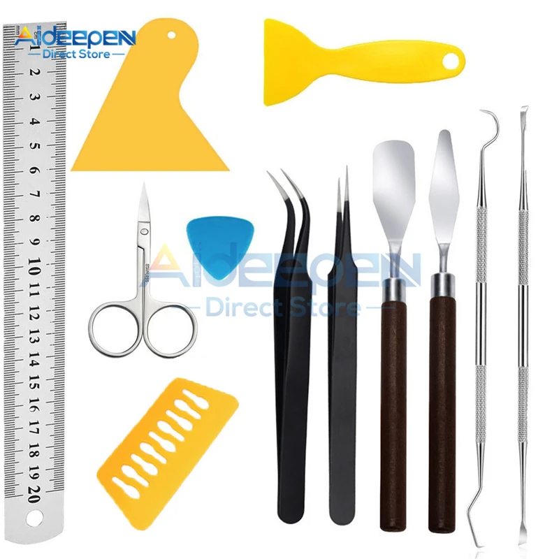 11 шт. Craft виниловые инструменты для прополки набор простые прозрачные