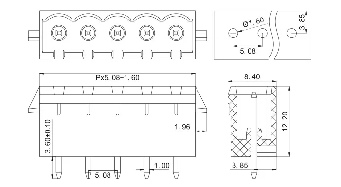 KF2EDGVG 5,08 2P~ 12P разъем PCB вставной TEMINAL блок 5,08 мм 2PIN~ 12PIN MSTBVA 2,5G RN 1936018 PHOENIX контакт DEGSON