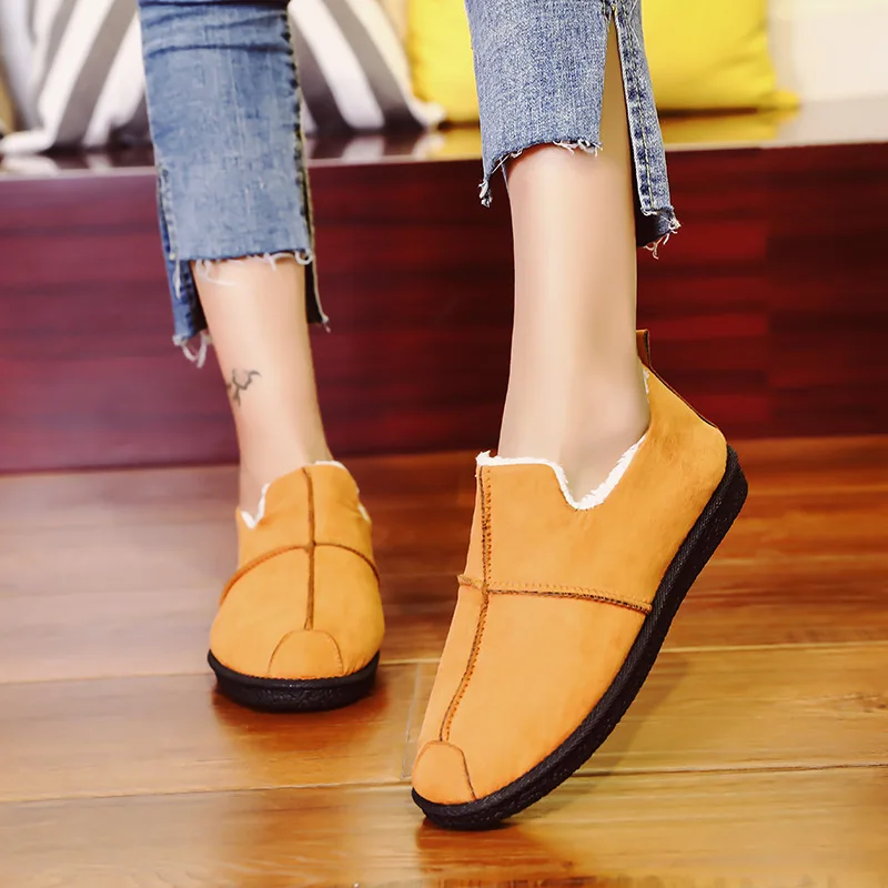 Женские ботильоны новинка хлопковая обувь бархатные ботинки для катания на