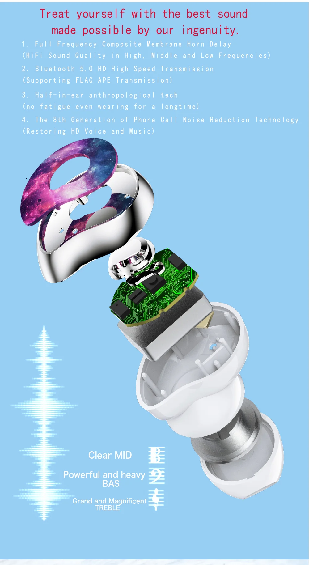 Yinyoo A11 SE-6 6D Bluetooth 5,0 TWS Беспроводные водонепроницаемые наушники Bluetooth с шумоподавлением наушники-вкладыши
