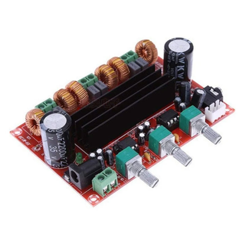 Compact TPA3116D2 2x50W+100W 2.1 Channel Digital Subwoofer Power Amplifier Board DC12V-24V BT Audio Amplifier Durable