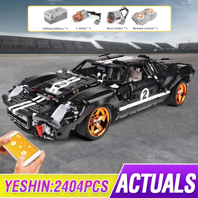 Город приложение Управление MOC 33807 Броды GT40 MK I1967 спортивный автомобиль