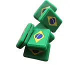 Амортизатор для теннисной ракетки raqueta, с бразильским флагом, 5 шт.