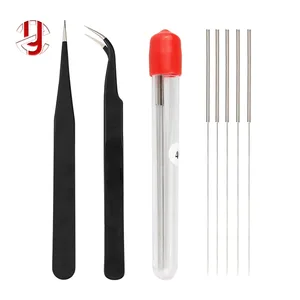 Очиститель сопла 3D-принтера, гибкое сверло и пинцет для очистки экструдера с j-образной головкой