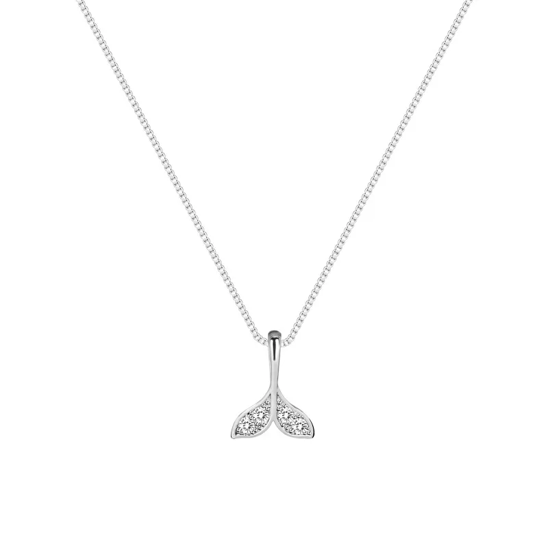 

Shinning Crystal Mermaid Tail Necklace Girls Fashion Romantic Choker Birthday Gift Women Neck Jewelry Lady Necklace Accessory