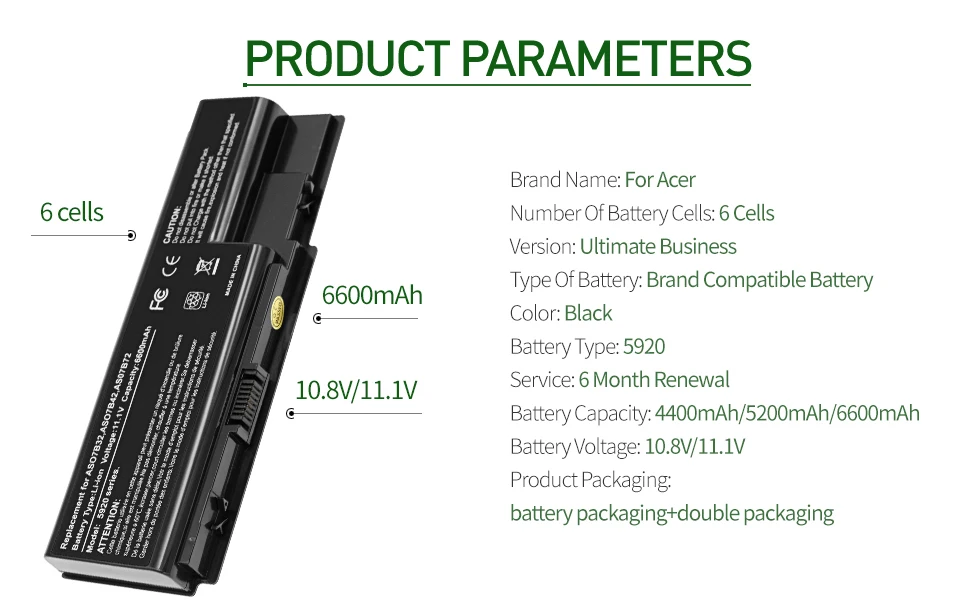 Golooloo 6 ячеек Аккумулятор для ноутбука acer AS07B31 AS07B32 AS07B41 AS07B42 AS07B51 AS07B71 AS07B72 LC. BTP00.008 LC. BTP00.014