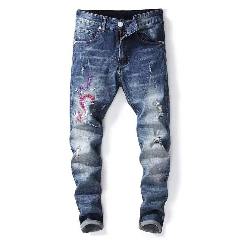 

Men's Hip hop jeans famous designer brands high quality Skateboard denim pants