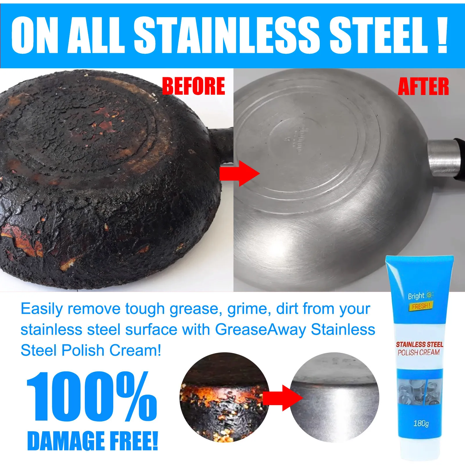 Приспособление для чистки духовки кухонная посуда из нержавеющей стали паста