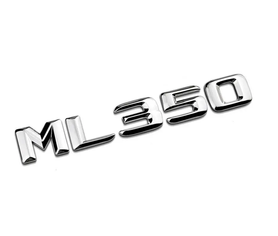 Хромированные буквы ML 350 Эмблема багажника эмблемы для Mercedes W166 W164 ML350|Эмблемы| |