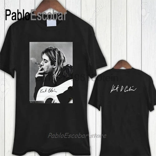 Футболка мужская в стиле Курта Дональда Кобейна воспоминания Нирвана хлопковая